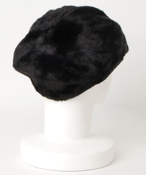 brimp（ブリンプ）の「【brimp/ ブリンプ】 フェイクミンクファーキャスケット（キャスケット・レディース・ブラック/グレー/モカ・FREE）」の4枚目の写真