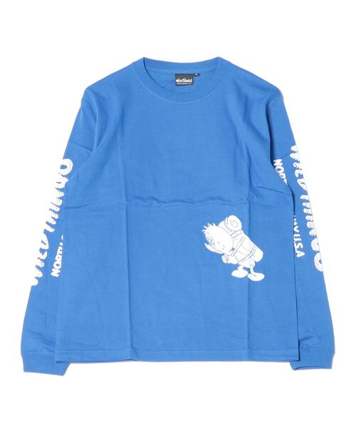 FABRICK(ファブリック)の「FABRICK【WILD THIGS×GASIUS】LONG TEE(Tシャツ/カットソー・メンズ・ブラック/ブルー・SMALL/MEDIUM/LARGE/X-LARGE)」の2枚目の写真