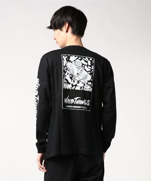 FABRICK(ファブリック)の「FABRICK【WILD THIGS×GASIUS】LONG TEE(Tシャツ/カットソー・メンズ・ブラック/ブルー・SMALL/MEDIUM/LARGE/X-LARGE)」の1枚目の写真