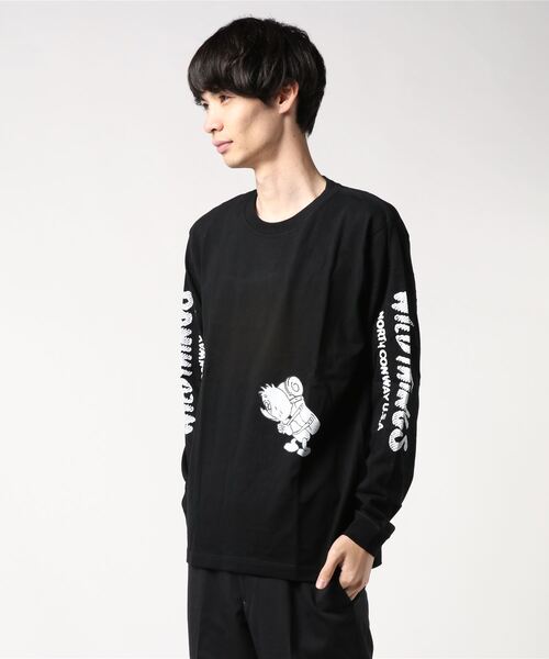FABRICK(ファブリック)の「FABRICK【WILD THIGS×GASIUS】LONG TEE(Tシャツ/カットソー・メンズ・ブラック/ブルー・SMALL/MEDIUM/LARGE/X-LARGE)」の5枚目の写真