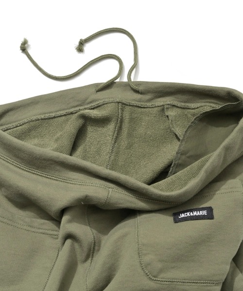 JACK & MARIE（ジャックアンドマリー）の「JACK & MARIE HEAVY SWEAT PNATS (ジャックアンドマリー ヘビースウェットパンツ)(2colors)(Unisex)(パンツ)（カーゴパンツ・メンズ・ブラック/オリーブドラブ・S/M/L）」の8枚目の写真