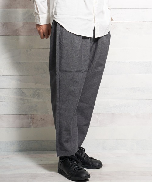 ARCHIVER(アーカイバ)の「【Bl】ワイドルーズシルエットスラックス(スラックス・メンズ・チャコールグレー/ブラック・SMALL/MEDIUM/LARGE/X-LARGE)」の1枚目の写真