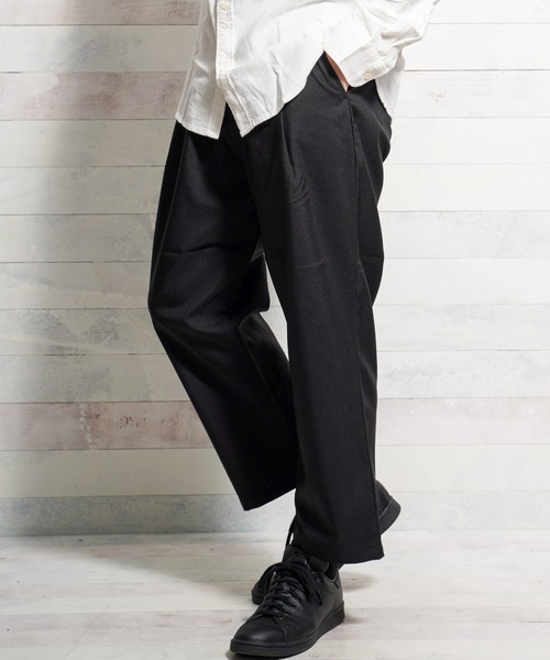 ARCHIVER(アーカイバ)の「【Bl】ワイドルーズシルエットスラックス(スラックス・メンズ・チャコールグレー/ブラック・SMALL/MEDIUM/LARGE/X-LARGE)」の8枚目の写真