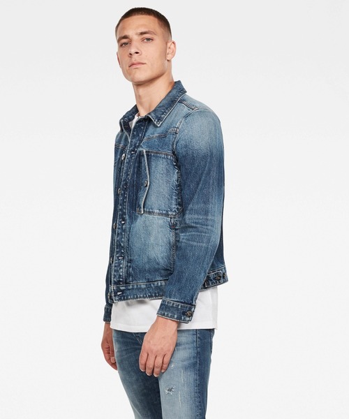 セール】SCUTAR SLIM JACKET C/デニムジャケ 