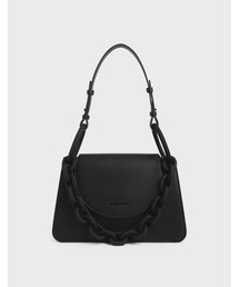 CHARLES & KEITH | チャンキーチェーンリンクショルダーバッグ / Chunky Chain Link Shoulder Bag(ハンドバッグ)