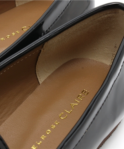 MELROSE claire（メルローズ クレール）の「【雑誌LEE11月号掲載】エナメルローファー（パンプス・レディース・ブラック/ネイビー・SMALL/MEDIUM/LARGE）」の4枚目の写真