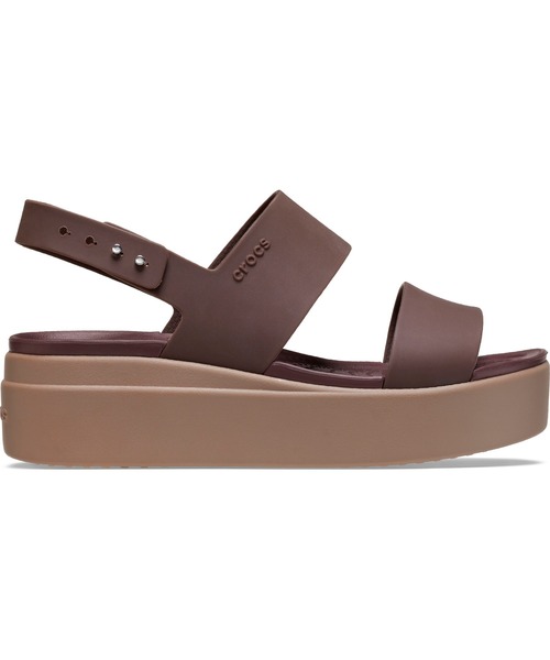 crocs（クロックス）の「クロックス crocs クロックス ブルックリン ロウ ウェッジ ウィメンcrocs brooklyn low wedge w（サンダル・レディース・ブラック/ベージュ/ネイビー/アニマル/ブラック×ブラック/レッド系その他/レッド/ホワイト/アーミー/ブラウン・22cm/23cm/24cm/25cm/21cm）」の5枚目の写真