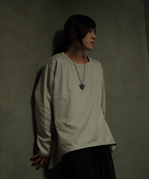 rovtski（ロフトスキー）の「【ビッグシルエット】CLASSIC ROV 30/2ROUND LST FOR LAYER/ラウンド レイヤードロンTEE（Tシャツ/カットソー・メンズ・ブラック/ホワイト/ライトグレー/グレイッシュブルー/ローズ・FREE）」の22枚目の写真