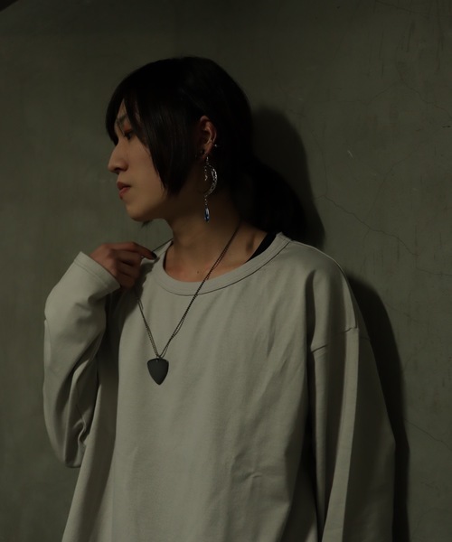 rovtski（ロフトスキー）の「【ビッグシルエット】CLASSIC ROV 30/2ROUND LST FOR LAYER/ラウンド レイヤードロンTEE（Tシャツ/カットソー・メンズ・ブラック/ホワイト/ライトグレー/グレイッシュブルー/ローズ・FREE）」の16枚目の写真