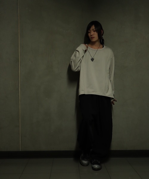 rovtski（ロフトスキー）の「【ビッグシルエット】CLASSIC ROV 30/2ROUND LST FOR LAYER/ラウンド レイヤードロンTEE（Tシャツ/カットソー・メンズ・ブラック/ホワイト/ライトグレー/グレイッシュブルー/ローズ・FREE）」の15枚目の写真