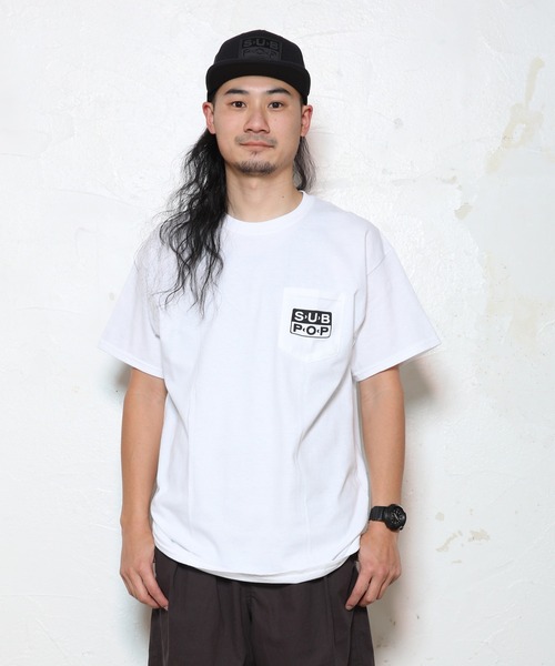SUB POP(サブポップ)の「S/S TEE "RECORD HANDS"/ ショートスリーブ T "レコード ハンズ”(Tシャツ/カットソー・メンズ・ホワイト・LARGE/SMALL/MEDIUM/X-LARGE)」の6枚目の写真