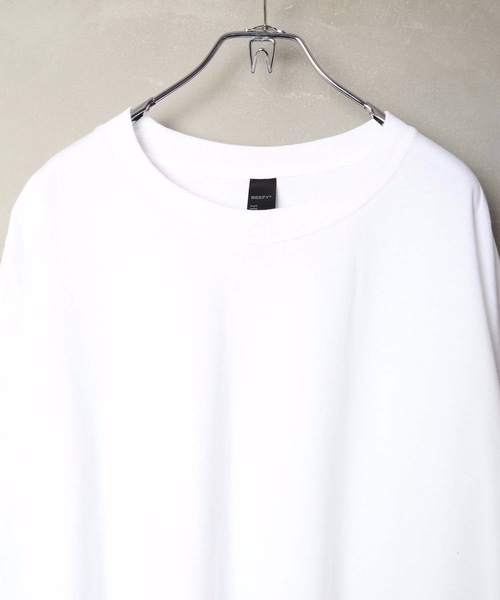HANES（ヘインズ）の「【Hanes/ヘインズ】Beffy ビーフィー　Tシャツ 無地　ユニセックス クルーネック（Tシャツ/カットソー・メンズ・ホワイト/ブラック・SMALL/MEDIUM/LARGE/X-LARGE）」の9枚目の写真