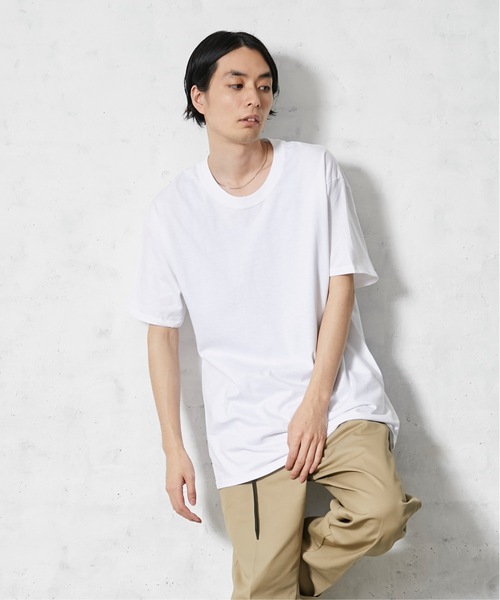 HANES（ヘインズ）の「【Hanes/ヘインズ】Beffy ビーフィー　Tシャツ 無地　ユニセックス クルーネック（Tシャツ/カットソー・メンズ・ホワイト/ブラック・SMALL/MEDIUM/LARGE/X-LARGE）」の22枚目の写真