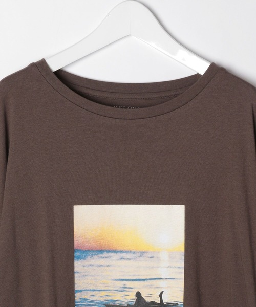 BAYFLOW(ベイフロー)の「フォトプリントBIG TEE(Tシャツ/カットソー・レディース・ベージュ/ブラウン/オフホワイト・FREE)」の8枚目の写真