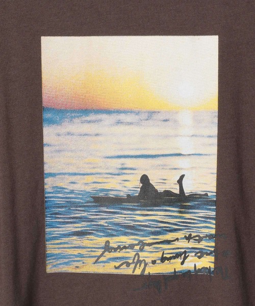 BAYFLOW(ベイフロー)の「フォトプリントBIG TEE(Tシャツ/カットソー・レディース・ベージュ/ブラウン/オフホワイト・FREE)」の13枚目の写真