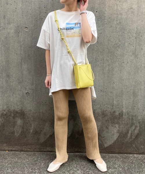 BAYFLOW(ベイフロー)の「フォトプリントBIG TEE(Tシャツ/カットソー・レディース・ベージュ/ブラウン/オフホワイト・FREE)」の20枚目の写真