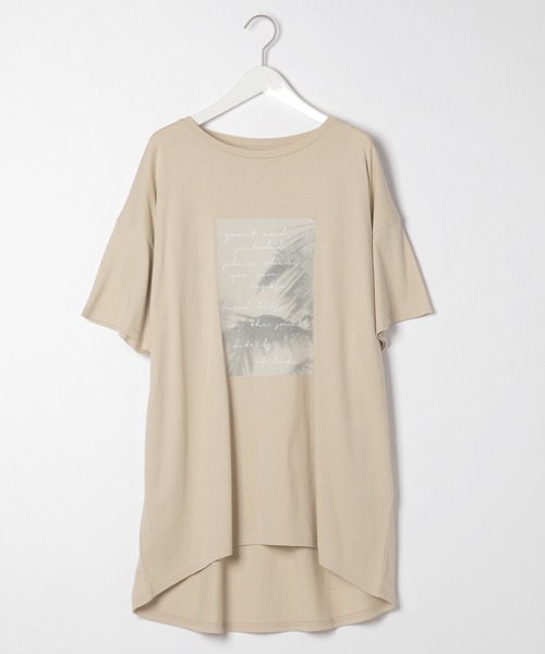 BAYFLOW(ベイフロー)の「フォトプリントBIG TEE(Tシャツ/カットソー・レディース・ベージュ/ブラウン/オフホワイト・FREE)」の17枚目の写真