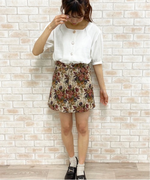 apres jour(アプレジュール)の「リネンクロスイロイロボタンブラウス【ZOZOTOWN限定アイテム】(シャツ/ブラウス・レディース・ライトブルー/ブラック/ベージュ/オフホワイト/ラベンダー/ミント・フリー)」の11枚目の写真