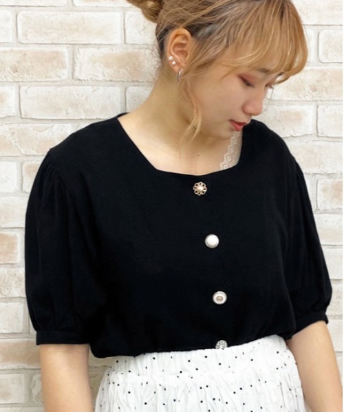 apres jour(アプレジュール)の「リネンクロスイロイロボタンブラウス【ZOZOTOWN限定アイテム】(シャツ/ブラウス・レディース・ライトブルー/ブラック/ベージュ/オフホワイト/ラベンダー/ミント・フリー)」の17枚目の写真