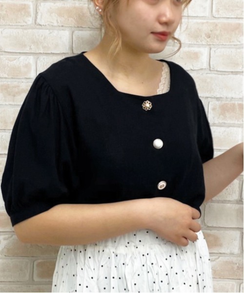 apres jour(アプレジュール)の「リネンクロスイロイロボタンブラウス【ZOZOTOWN限定アイテム】(シャツ/ブラウス・レディース・ライトブルー/ブラック/ベージュ/オフホワイト/ラベンダー/ミント・フリー)」の18枚目の写真