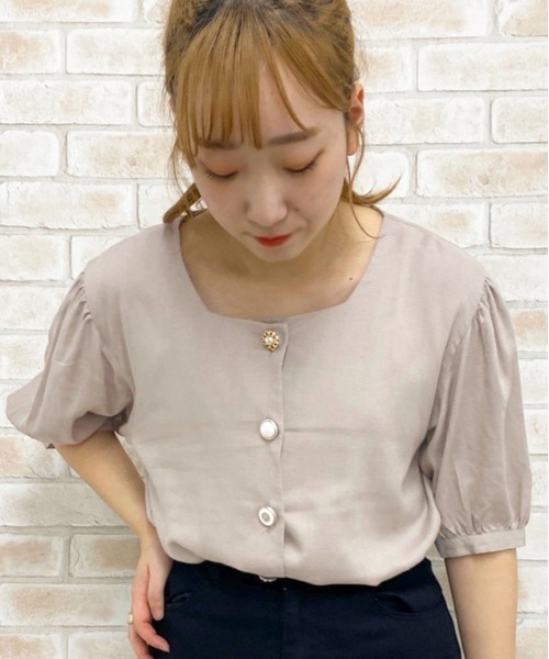 apres jour(アプレジュール)の「リネンクロスイロイロボタンブラウス【ZOZOTOWN限定アイテム】(シャツ/ブラウス・レディース・ライトブルー/ブラック/ベージュ/オフホワイト/ラベンダー/ミント・フリー)」の21枚目の写真