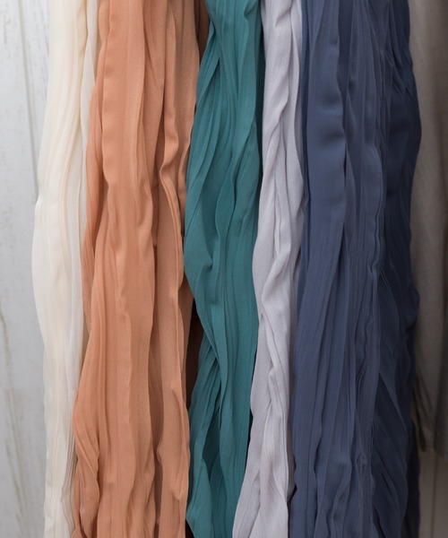 SpRay（スプレイ）の「クリンクルロングスカート（スカート・レディース・ライトグレー/オレンジ/アイボリー/ブルー/グリーン・FREE）」の18枚目の写真