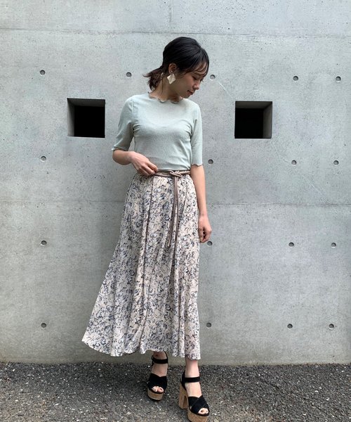 FUN.TRINITY(ファン トリニティー)の「メロウシースルートップス(Tシャツ/カットソー・レディース・オフホワイト/ブラック/テラコッタ/ミント・M)」の12枚目の写真