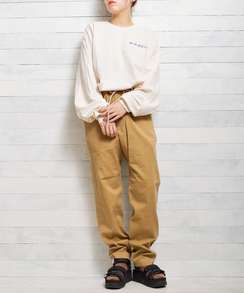 FUN/FOR/FICTION(ファンフォーフィクション)の「《FUN FOR FICTION》THE FICTION LS T(Tシャツ/カットソー・レディース・ナチュラル/チャコールグレー・FREE)」の9枚目の写真