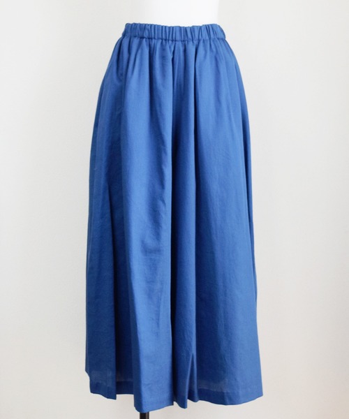 Marient（マリエント）の「ギャザーワイドスカートPT/スカーチョ（その他パンツ・レディース・ホワイト/ベージュ/ブルー・FREE）」の5枚目の写真