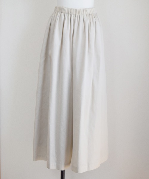 Marient（マリエント）の「ギャザーワイドスカートPT/スカーチョ（その他パンツ・レディース・ホワイト/ベージュ/ブルー・FREE）」の10枚目の写真
