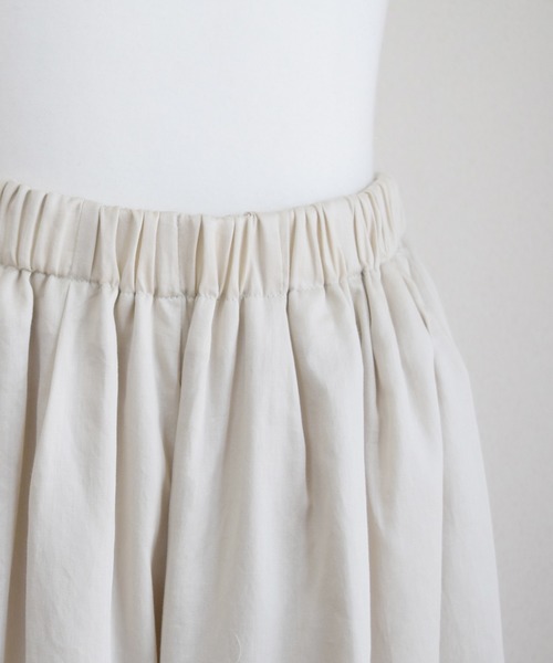 Marient（マリエント）の「ギャザーワイドスカートPT/スカーチョ（その他パンツ・レディース・ホワイト/ベージュ/ブルー・FREE）」の12枚目の写真