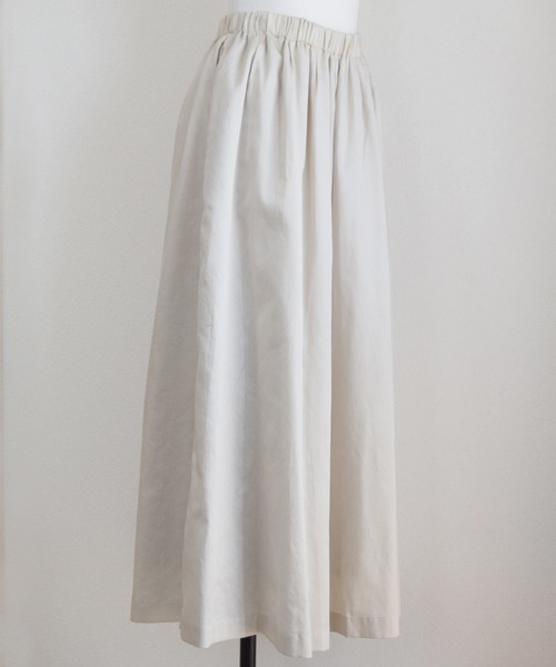 Marient（マリエント）の「ギャザーワイドスカートPT/スカーチョ（その他パンツ・レディース・ホワイト/ベージュ/ブルー・FREE）」の4枚目の写真