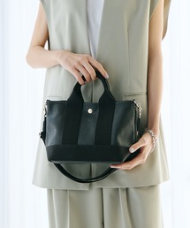 Breath TOPKAPI（ブレストプカピ）の「【Breath TOPKAPI  ブレス トプカピ】【撥水】スコッチグレイン ショルダー付き 2way ミニ トート バッグ（トートバッグ）」