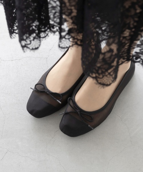 menue（メヌエ）の「【21.0～26.5サイズ展開 / 新色追加】【 ふわカル 】 スクエアトゥ バレエシューズ（バレエシューズ・レディース・アイボリー/ブラック/ライトグリーン/ブラウン系その他2/パープル/レッド系その他/ブロンズ/グレイッシュベージュ/ベージュ系その他/グリーン/アッシュグレー/レオパード/シルバー/アッシュブラウン/ブラウン系その他/キャメル/ブラック系その他/パイソン/その他/ベージュ系その他4/ブラック系その他3/ベージュ系その他2/ブルー/ラベンダー/ブラック系その他2/ベージュ系その他3/ドット/チャコールグレー/ベージュ系その他5/ブラック系その他4/ブラウン系その他4/ホワイト系その他2/ゼブラ/ブラウン系その他3/ブラウン系その他5/ホワイト系その他/ゴールド/グレー系その他/レッド/グレー系その他2/ブラック系その他5/ペールイエロー/その他1/ブラウン系その他6/ピンク/グリーン系その他/その他2/アニマル/イエロー/ブルー系その他/チェック/グレー系その他3/ブラウン系その他7/ライトグレー/オレンジ/ゴールド系その他/ダークグリーン/シルバー系その他2/シルバー系その他/ピンク系1/ブラック系1/ベージュ系1/ブラウン系/オフホワイト/ベージュ系2/ダークブラウン/レッド系その他2/ブラウン/ホワイト系その他3/ブラック系その他7/ブラック系その他6/ライトブルー・25.0cm/23.0cm/26.0cm/24.0cm/24.5cm/23.5cm/21.5cm/22.0cm/26.5cm/25.5cm/22.5cm/21.0cm）」の12枚目の写真