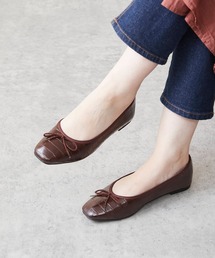 【21.0~26.5サイズ展開 / 新色追加】【 ふわカル 】 スクエアトゥ バレエシューズ