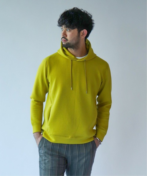 EDIFICE（エディフィス）の「ライトダンボールパーカー（パーカー・メンズ・ブラック/チャコールグレー/ホワイト×ホワイト/ベージュ系その他/ライトグリーン/ライトイエロー・SMALL/MEDIUM/LARGE/X-LARGE）」の6枚目の写真