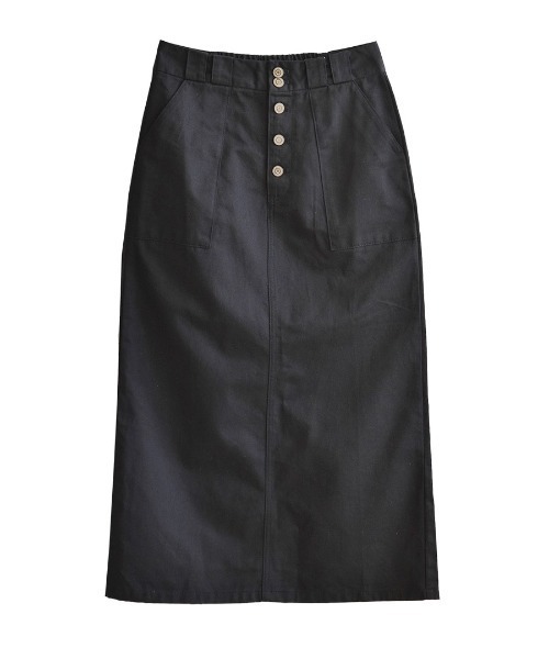 e-zakkamania stores（イーザッカマニアストアーズ）の「コットンツイル ペンシルスカート（スカート・レディース・カーキ/ベージュ/ブラック/オフホワイト・L/M）」の16枚目の写真