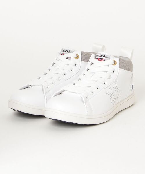 Admiral ホワイト ゴルフシューズ　27.0 Admiral Golf（アドミラルゴルフ） ゴルフシューズ HYDEPARK MID GOLF
