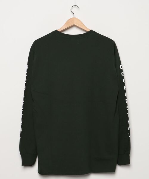 DOUBLE STEAL（ダブルスティール）の「ARM LOGO  長袖 Tシャツ（Tシャツ/カットソー・メンズ・ブラック/パープル/ダークグリーン/ホワイト/ベージュ・MEDIUM/X-LARGE/LARGE）」の6枚目の写真