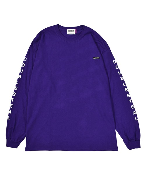 DOUBLE STEAL（ダブルスティール）の「ARM LOGO  長袖 Tシャツ（Tシャツ/カットソー・メンズ・ブラック/パープル/ダークグリーン/ホワイト/ベージュ・MEDIUM/X-LARGE/LARGE）」の5枚目の写真