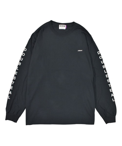 DOUBLE STEAL（ダブルスティール）の「ARM LOGO  長袖 Tシャツ（Tシャツ/カットソー・メンズ・ブラック/パープル/ダークグリーン/ホワイト/ベージュ・MEDIUM/X-LARGE/LARGE）」の3枚目の写真