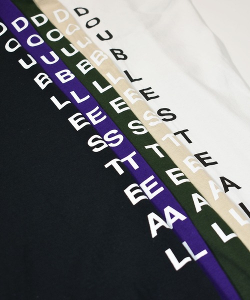 DOUBLE STEAL（ダブルスティール）の「ARM LOGO  長袖 Tシャツ（Tシャツ/カットソー・メンズ・ブラック/パープル/ダークグリーン/ホワイト/ベージュ・MEDIUM/X-LARGE/LARGE）」の11枚目の写真