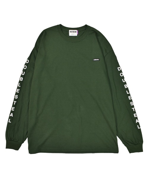 DOUBLE STEAL（ダブルスティール）の「ARM LOGO  長袖 Tシャツ（Tシャツ/カットソー・メンズ・ブラック/パープル/ダークグリーン/ホワイト/ベージュ・MEDIUM/X-LARGE/LARGE）」の13枚目の写真