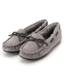 SHOO・LA・RUE | 【テフロン(TM)加工/制菌消臭】フェイクファーステッチモカシン(その他シューズ)