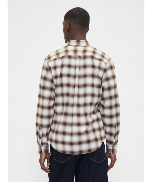 GAP(ギャップ)の「オックスフォードチェックシャツ(シャツ/ブラウス・メンズ・ブラウン/ブルー/ブラウン系その他・XS/S/M/L/XL)」の20枚目の写真