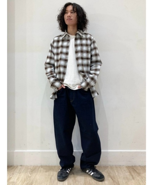 GAP(ギャップ)の「オックスフォードチェックシャツ(シャツ/ブラウス・メンズ・ブラウン/ブルー/ブラウン系その他・XS/S/M/L/XL)」の9枚目の写真