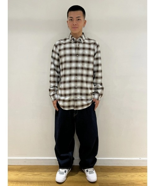 GAP(ギャップ)の「オックスフォードチェックシャツ(シャツ/ブラウス・メンズ・ブラウン/ブルー/ブラウン系その他・XS/S/M/L/XL)」の12枚目の写真