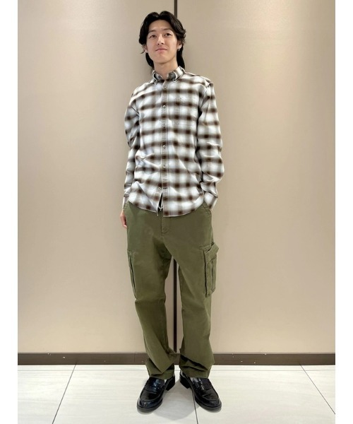 GAP(ギャップ)の「オックスフォードチェックシャツ(シャツ/ブラウス・メンズ・ブラウン/ブルー/ブラウン系その他・XS/S/M/L/XL)」の14枚目の写真