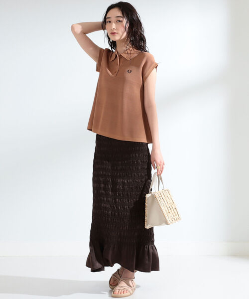 Ray BEAMS（レイビームス）の「Ray BEAMS / 柳 カゴバッグ（トートバッグ・レディース・ブラック/オフホワイト・ONE SIZE）」の5枚目の写真