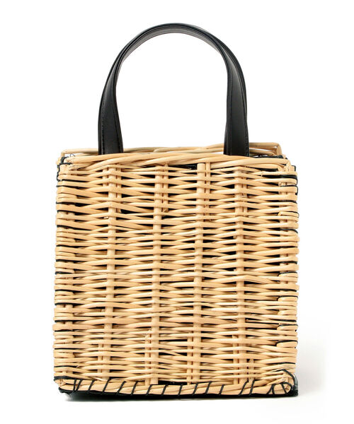 Ray BEAMS（レイビームス）の「Ray BEAMS / 柳 カゴバッグ（トートバッグ・レディース・ブラック/オフホワイト・ONE SIZE）」の15枚目の写真